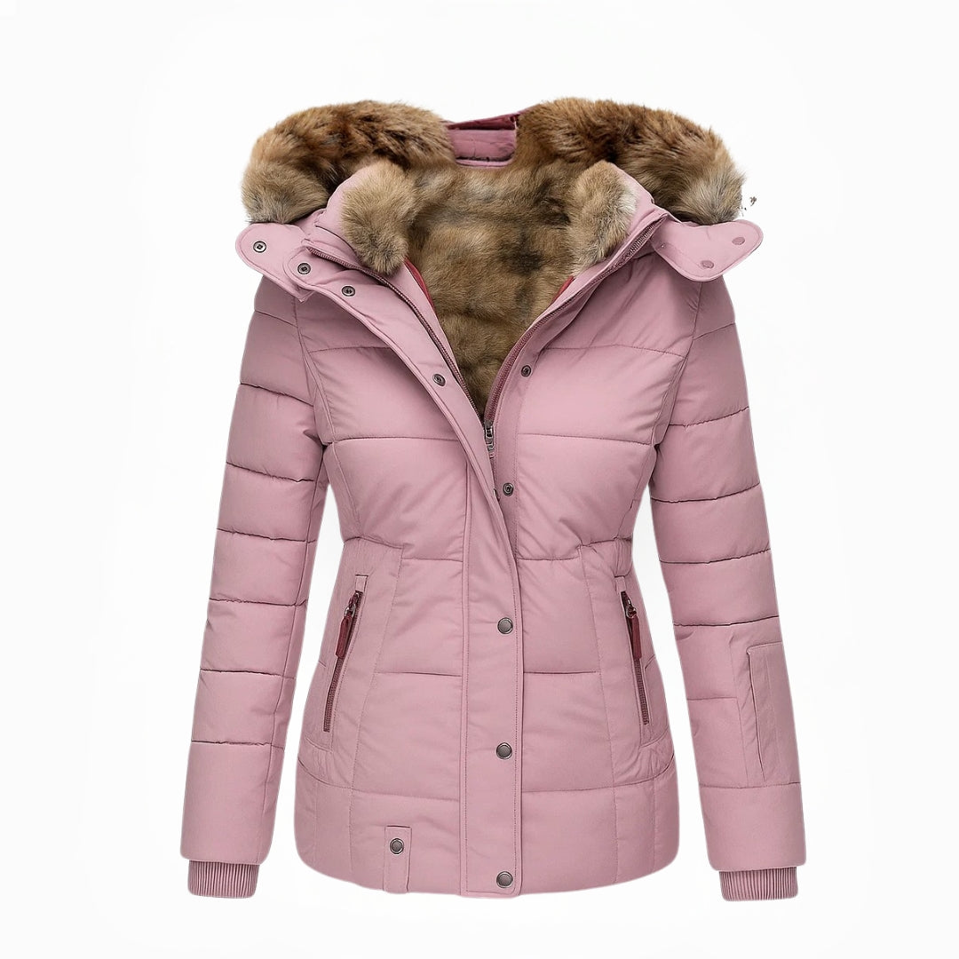 Cappotto Invernale da Donna Caldo e Imbottito | Giacca Antivento Elegante con Cappuccio