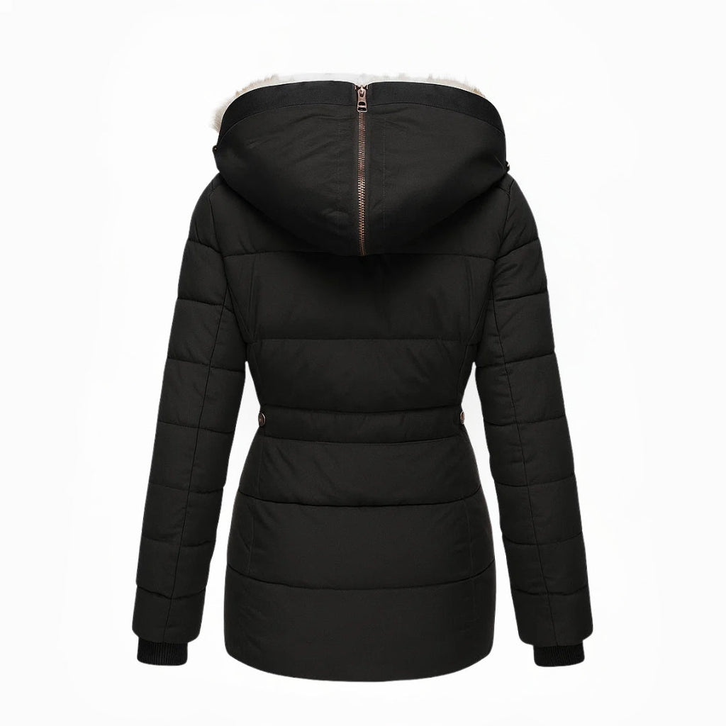 Cappotto Invernale da Donna Caldo e Imbottito | Giacca Antivento Elegante con Cappuccio