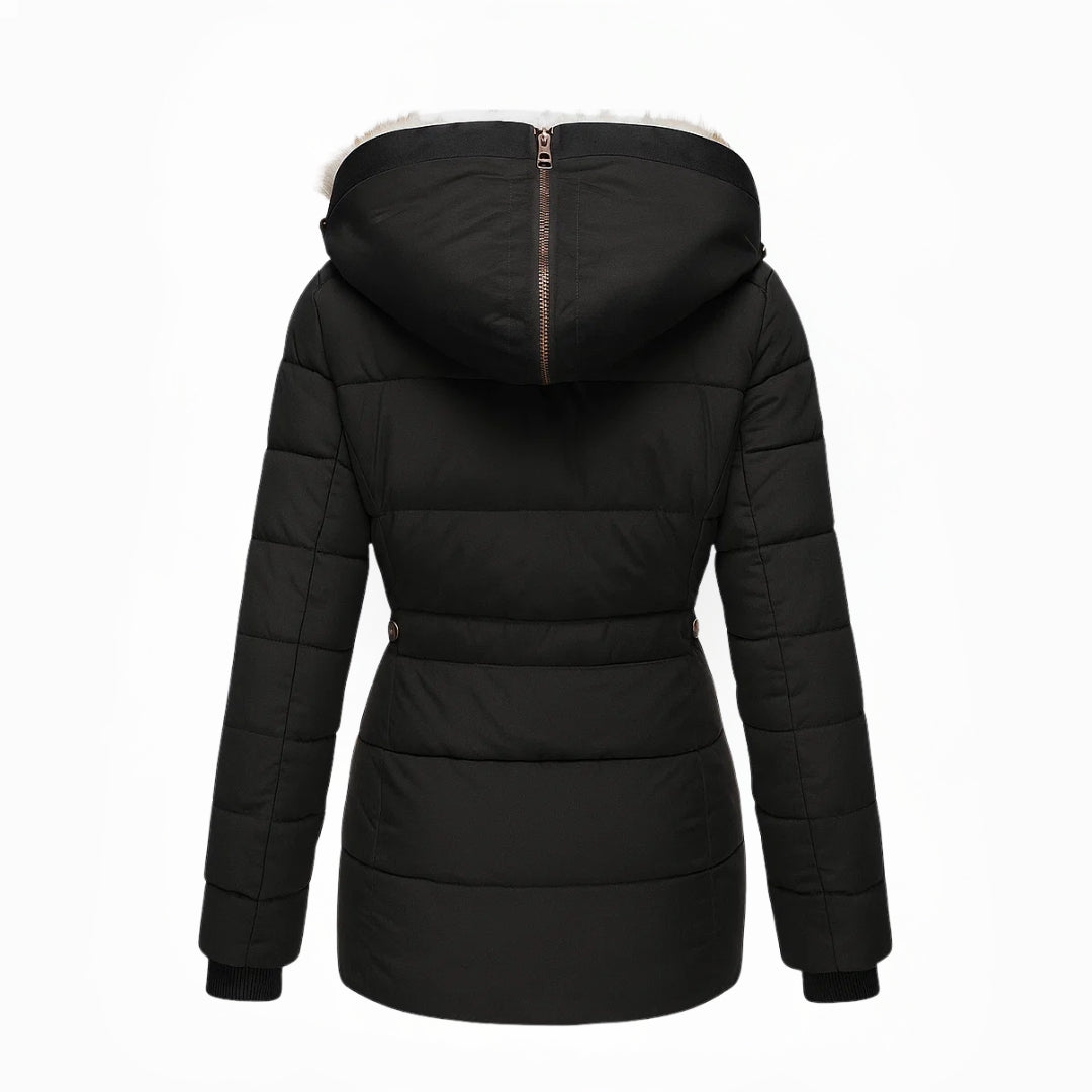 Cappotto Invernale da Donna Caldo e Imbottito | Giacca Antivento Elegante con Cappuccio