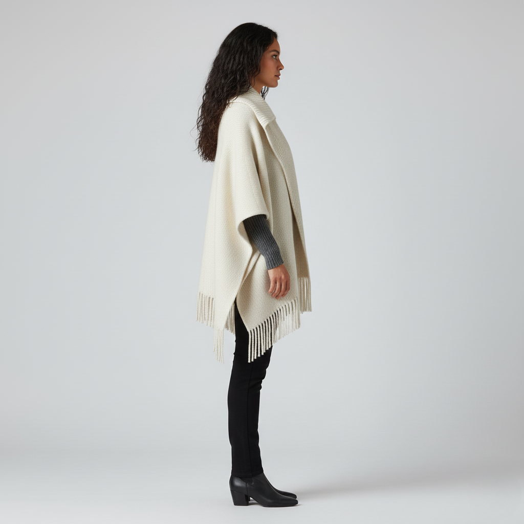 Poncho in Maglia da Donna