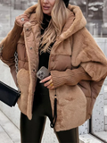 Piumino da Donna Oversize Ibrido con Dettagli in Pelliccia e Maniche in Maglia | Giacca Invernale Imbottita con Cappuccio e Zip
