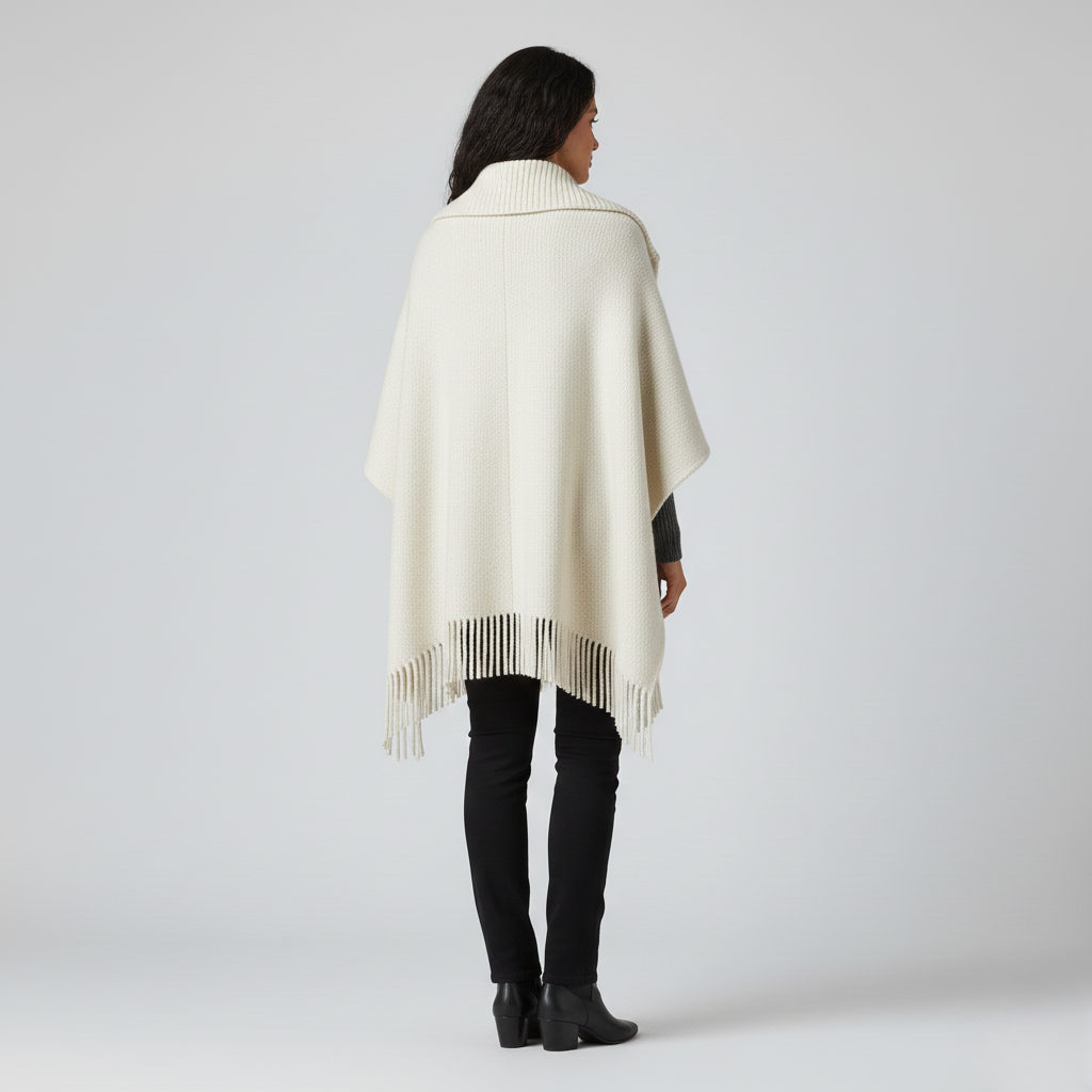 Poncho in Maglia da Donna