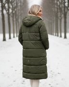 Cappotto Invernale Reversibile da Donna | Lungo e Caldo 2-in-1
