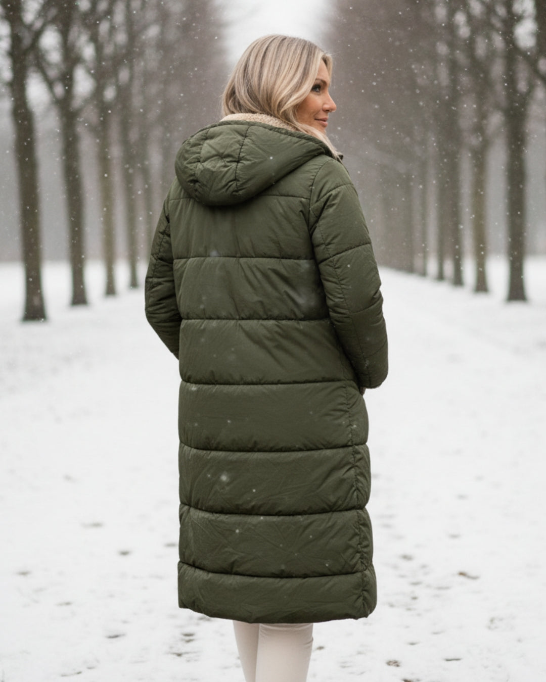 Cappotto Invernale Reversibile da Donna | Lungo e Caldo 2-in-1