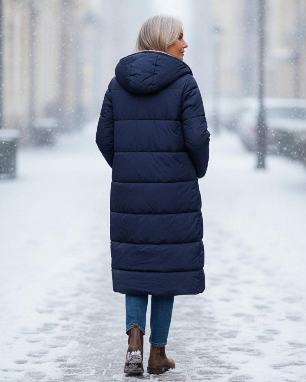 Cappotto Invernale Reversibile da Donna | Lungo e Caldo 2-in-1