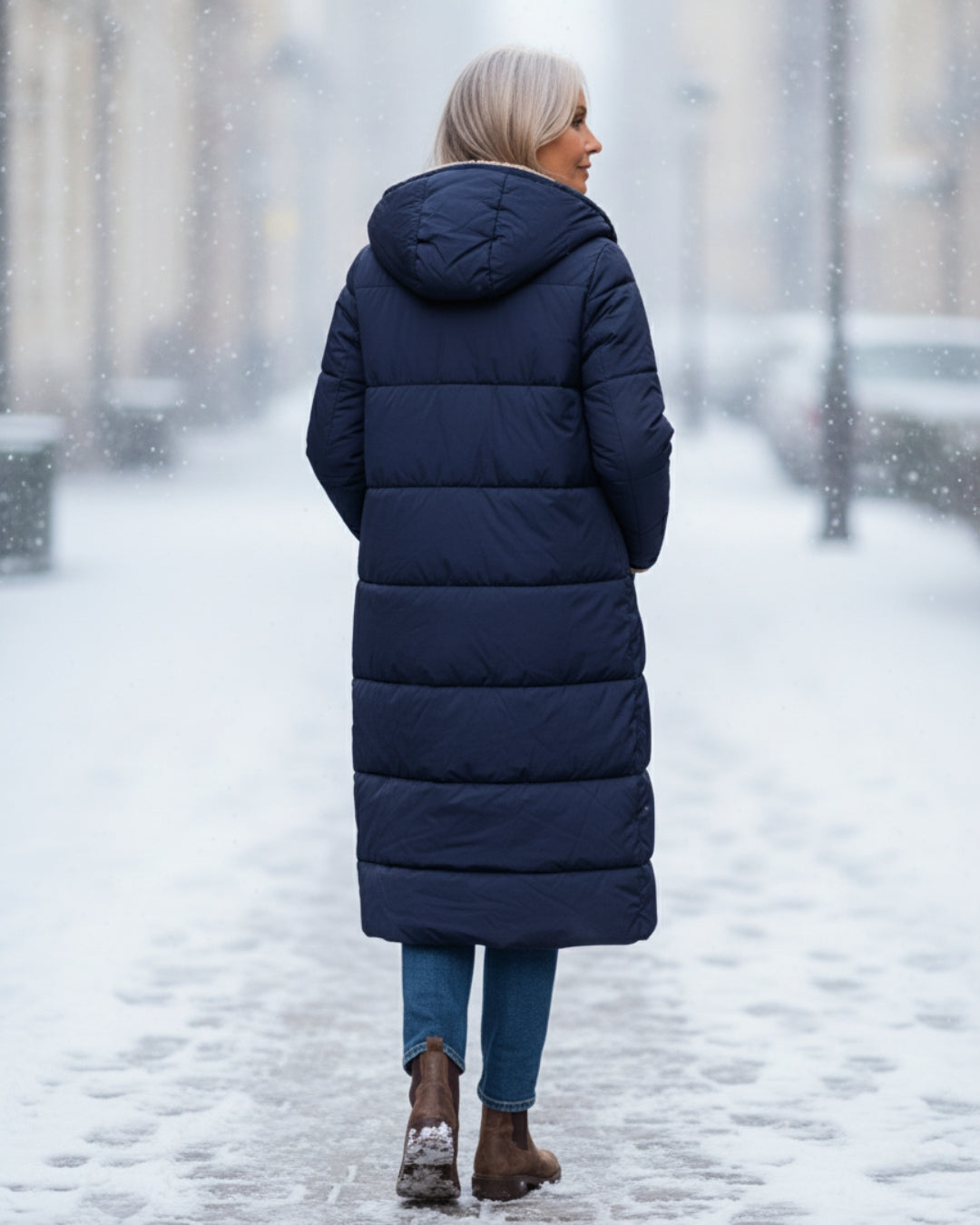 Cappotto Invernale Reversibile da Donna | Lungo e Caldo 2-in-1
