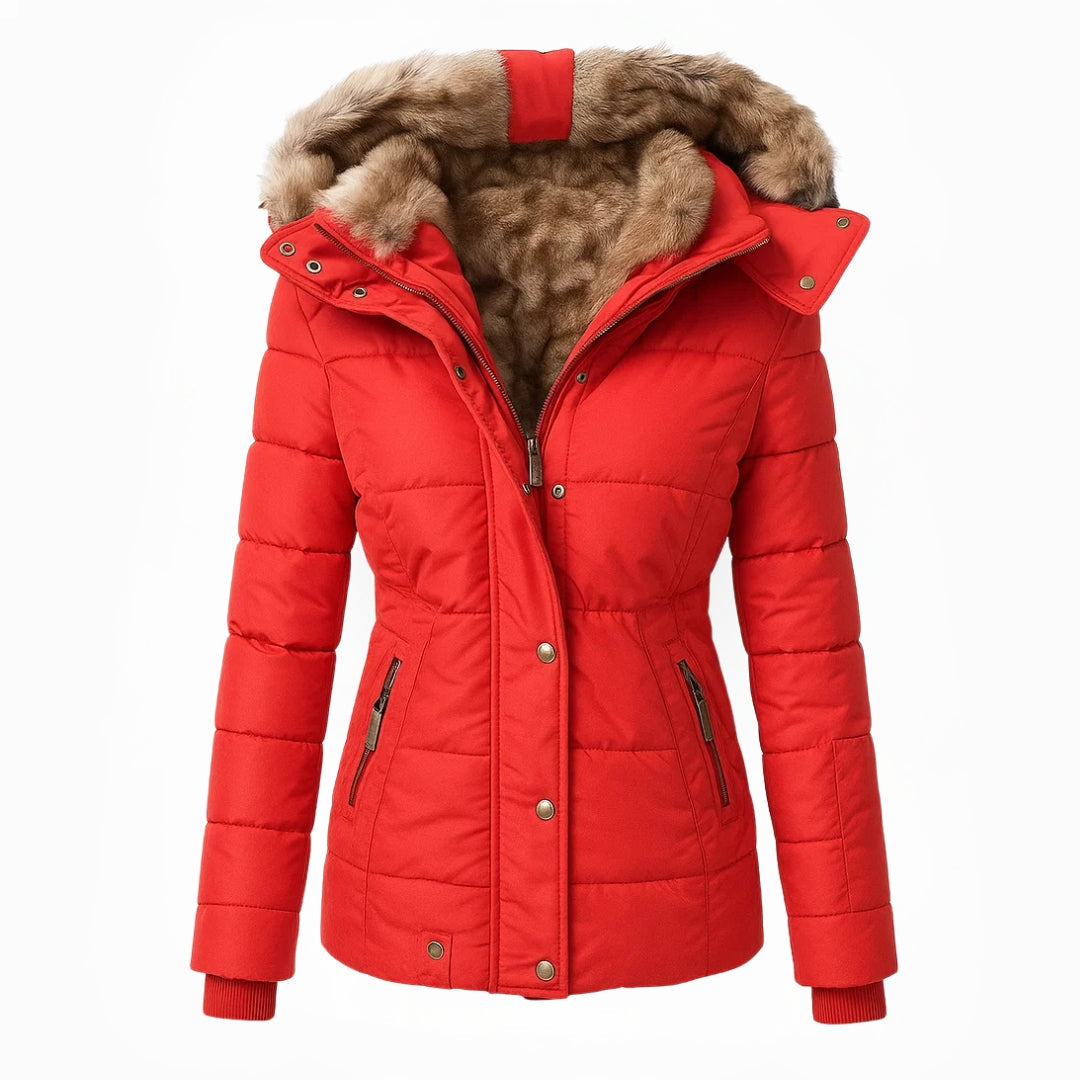 Cappotto Invernale da Donna Caldo e Imbottito | Giacca Antivento Elegante con Cappuccio