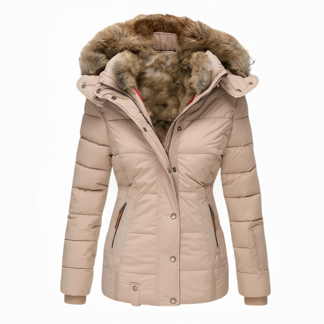 Cappotto Invernale da Donna Caldo e Imbottito | Giacca Antivento Elegante con Cappuccio