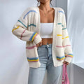 Cardigan Oversize da Donna Aperto sul Davanti in Maglia Morbida | Giacca Lunga in Maglia Lavorata con Tasche Frontali