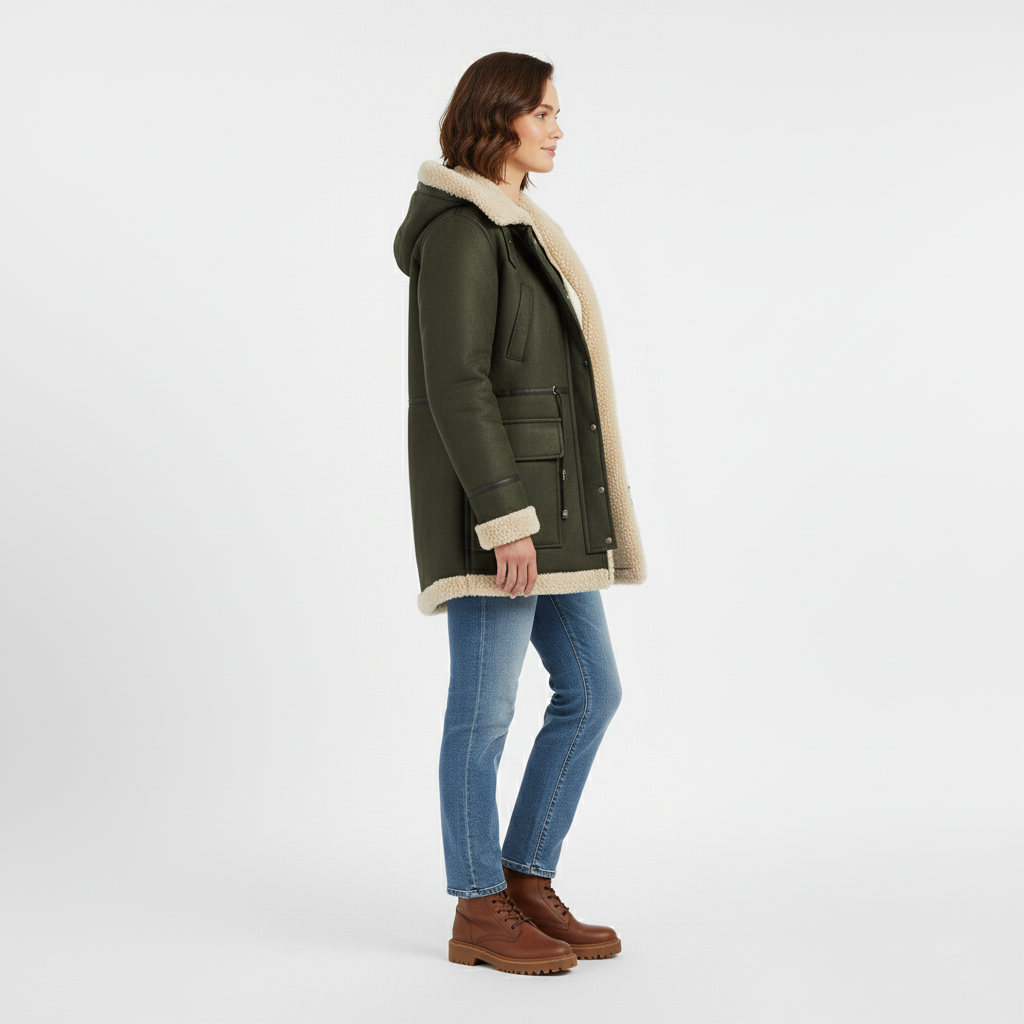 Cappotto Invernale Foderato da Donna