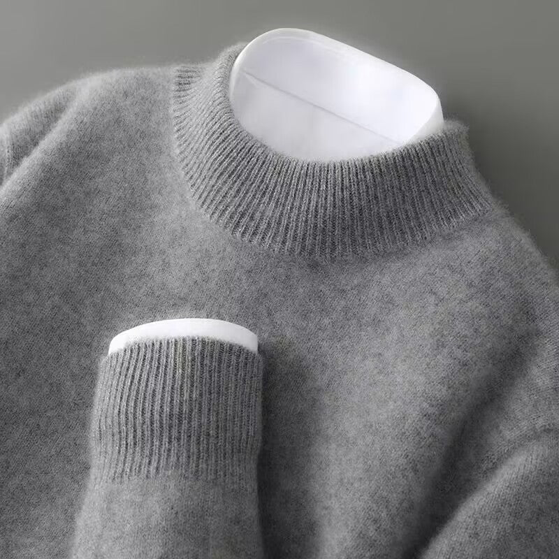 Maglione in Misto Cashmere a Collo Lupetto da Donna