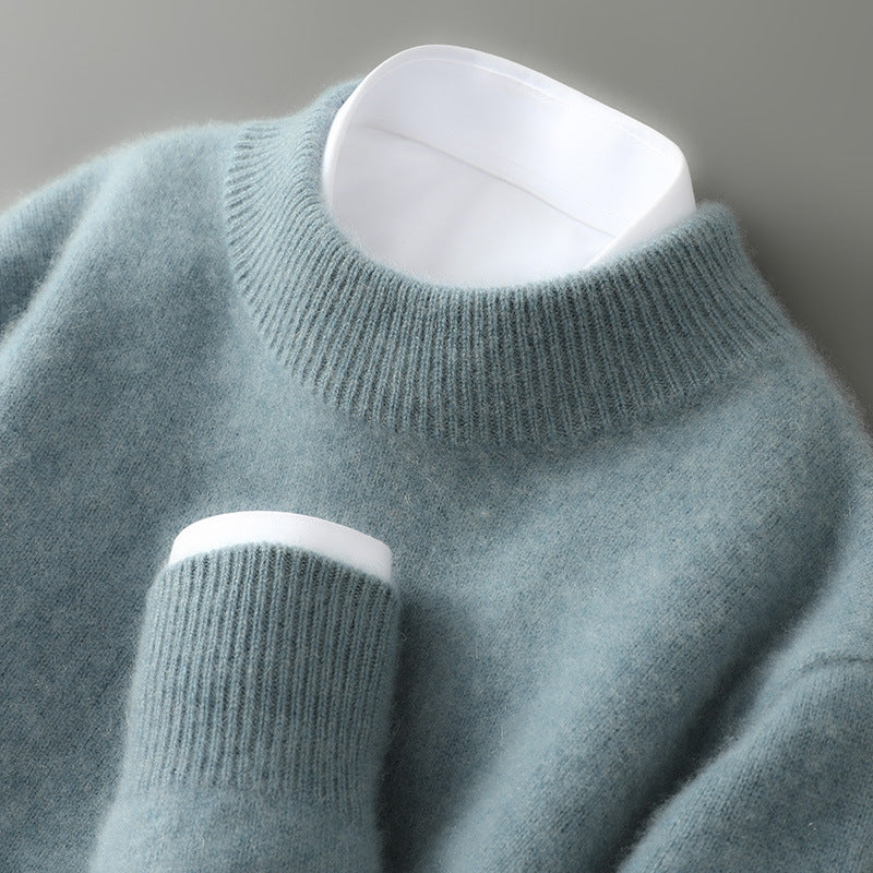 Maglione in Misto Cashmere a Collo Lupetto da Donna