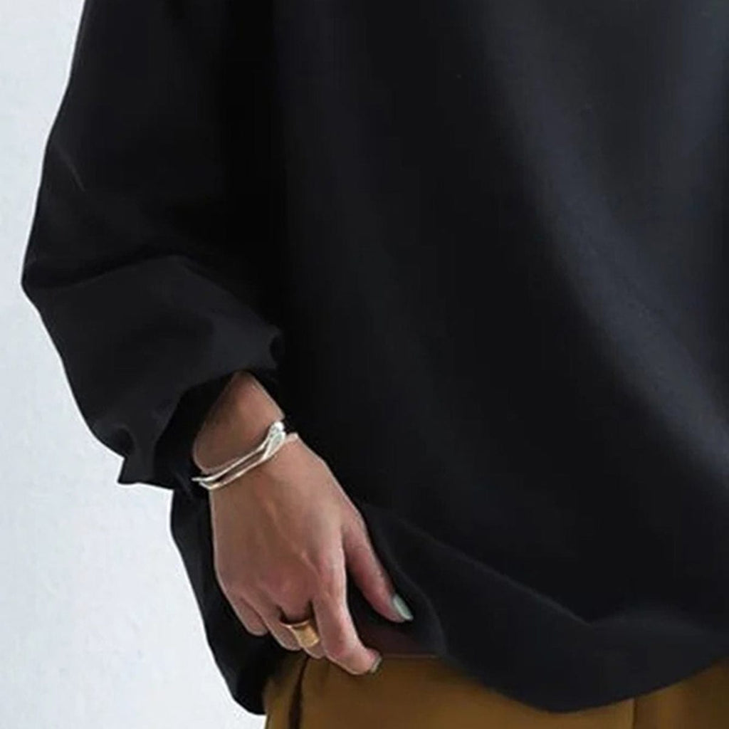Maglia da Donna a Collo Alto a Maniche Lunghe | Blusa Morbida dal Taglio Rilassato