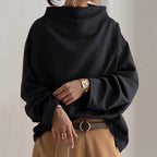 Maglia da Donna a Collo Alto a Maniche Lunghe | Blusa Morbida dal Taglio Rilassato