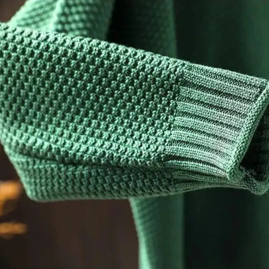 Maglione Morbido da Donna a Collo Alto Rialzato | Sweater Casual Caldo in Maglia Lavorata