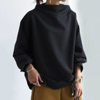 Top da Donna a Collo Alto Morbido e Casual | Maglia a Maniche Lunghe a Collo Rialzato con Taglio Rilassato