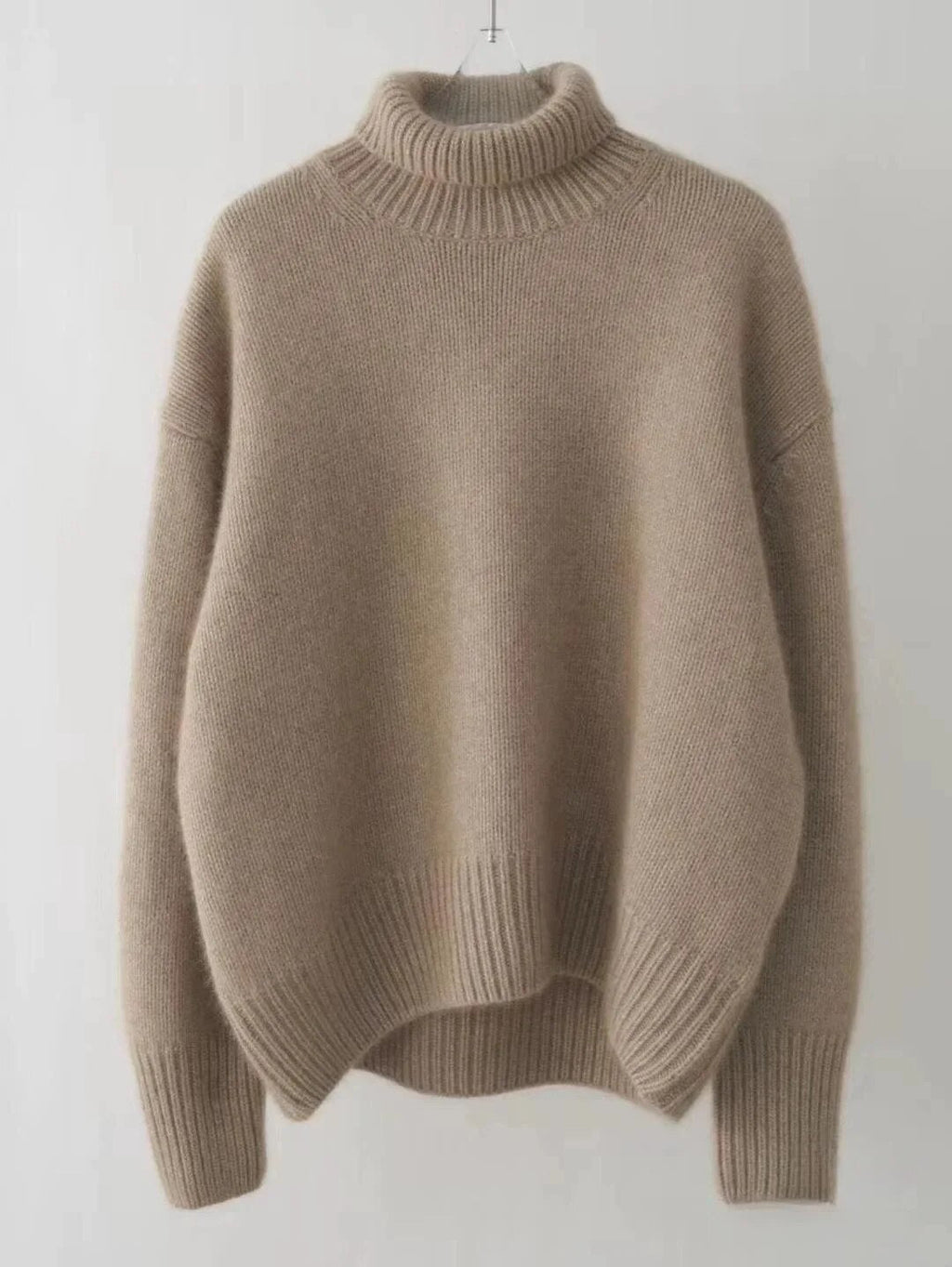Maglione donna casual a collo alto – Maglia morbida, calda e comoda