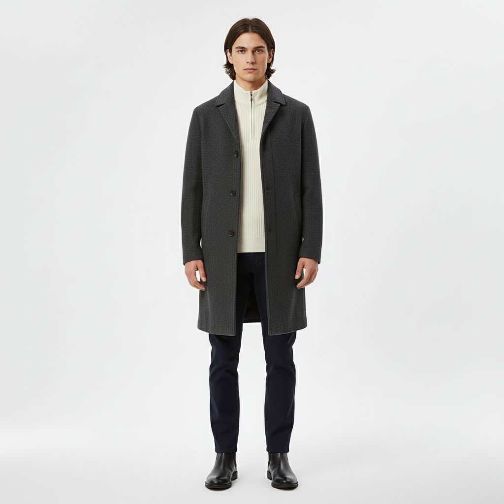 Cappotto Sartoriale Lungo da Uomo