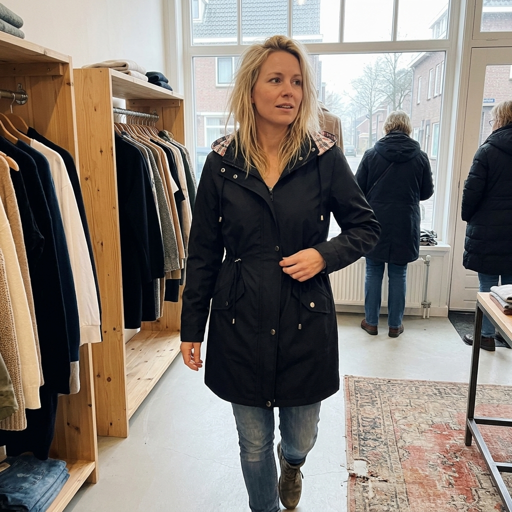 Impermeabile 3 in 1 da Donna con Cappuccio Rimovibile | Giacca a Vento Antipioggia e Antivento