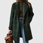 Cappotto Invernale Elegante da Donna | Giacca Lunga Calda con Revers Classico