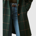 Cappotto Invernale Elegante da Donna | Giacca Lunga Calda con Revers Classico