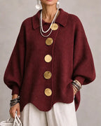 Elegante Cappotto Lungo a Trecce con Taglio Modellante