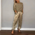 Completo Elegante Due Pezzi da Donna – Set Coordinato Top e Pantaloni Chic