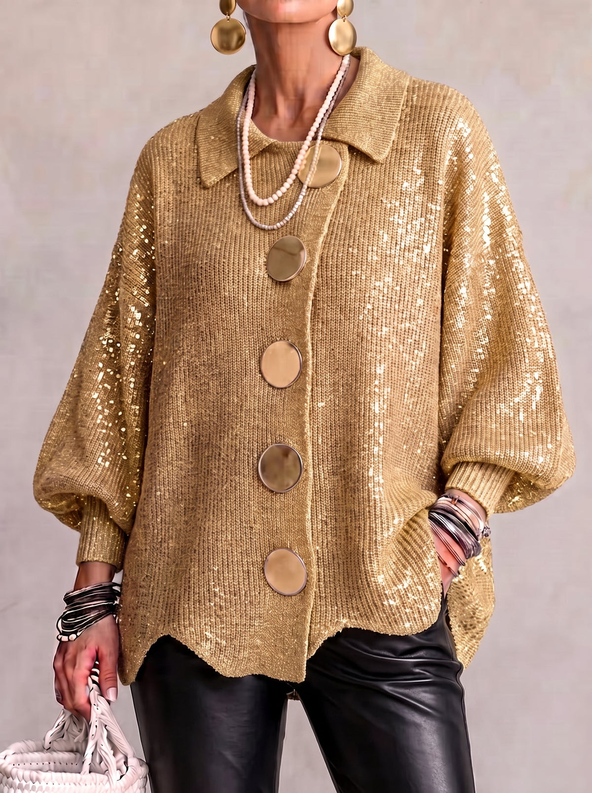 Elegante Cappotto Lungo a Trecce con Taglio Modellante