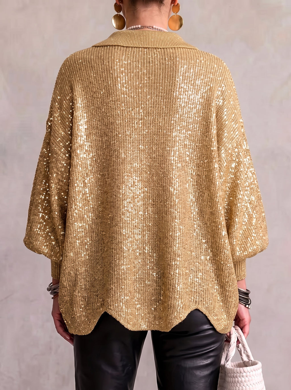 Elegante Cappotto Lungo a Trecce con Taglio Modellante