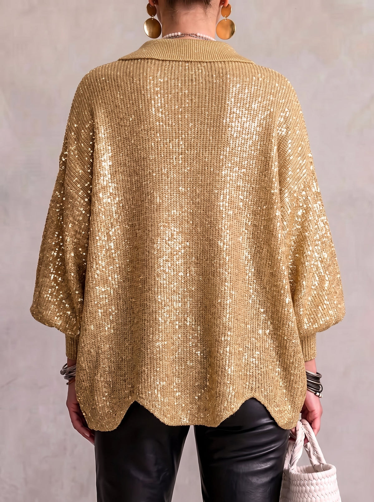 Elegante Cappotto Lungo a Trecce con Taglio Modellante