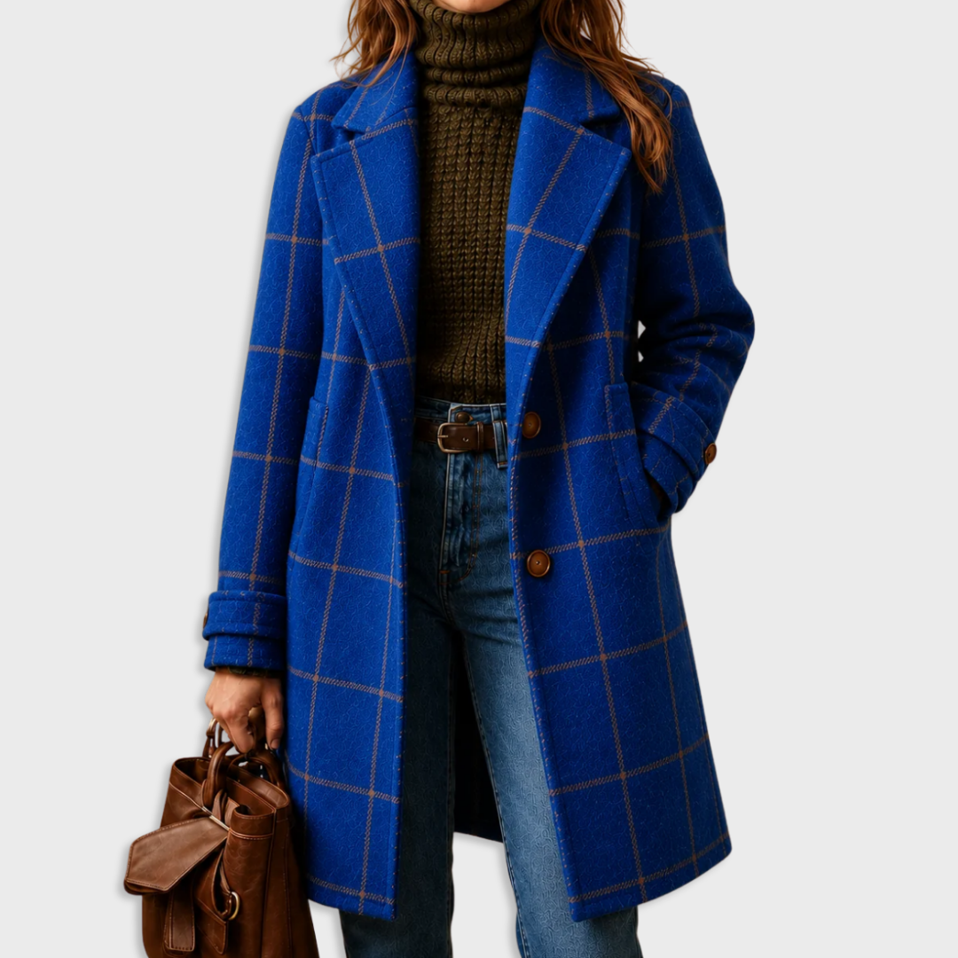 Cappotto Invernale Elegante da Donna | Giacca Lunga Calda con Revers Classico